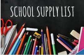 School Supply List art